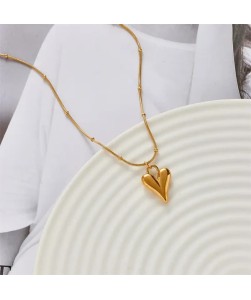 Heart Beads Chain Necklace