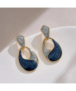 Enamel Waterdrop Earrings