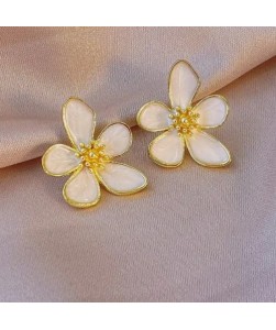 Camellia Flower Stud Earrings