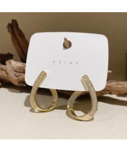 Trendy Geometric Diamond Earrings