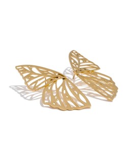 Large Hollow Butterfly Stud Earrings