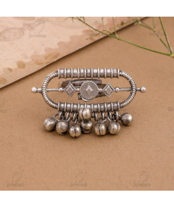 Moksha Silver Look Alike Adjustable Finger Ring